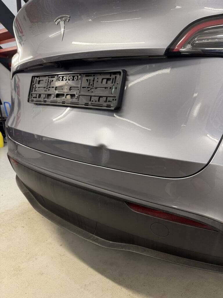 tesla y model dent repair in leyland
