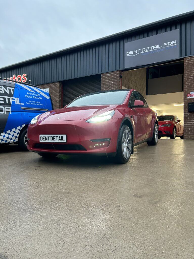 tesla dent repair without repainting